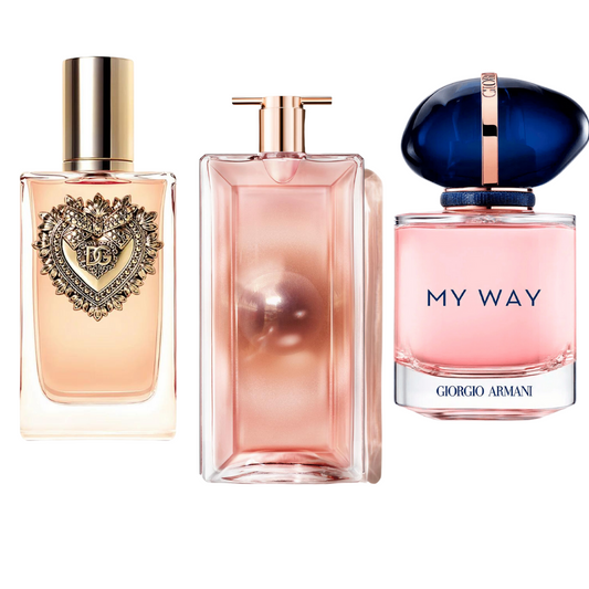 Paquete de 3 perfumes: Dolce & Gabbana Devotion, My Way Giorgio Armani, Lancôme Idôle (Eau de Parfum)